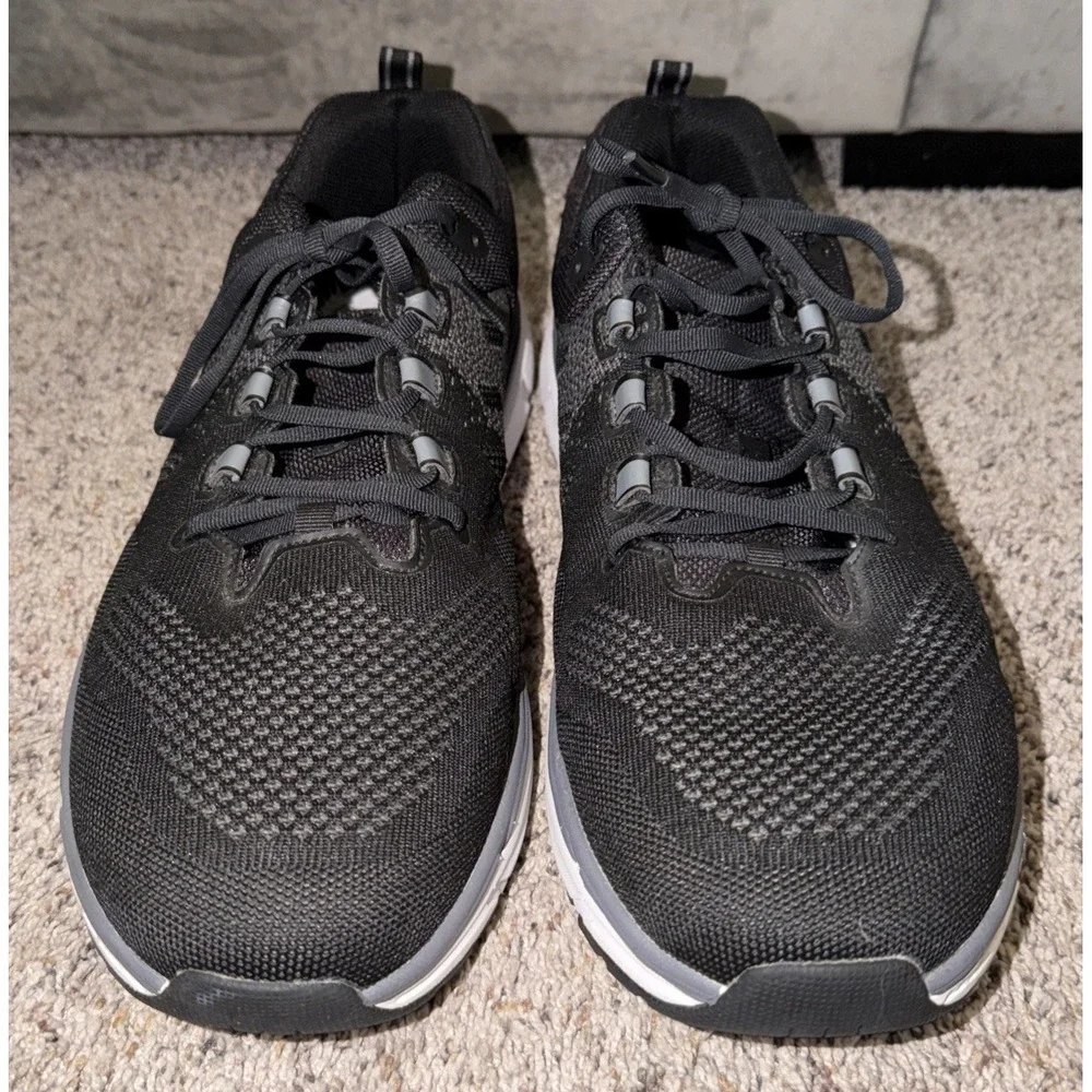 Propet #MAA322M black knit‎ Athletic sneakers Mens US sz. 16 M (D)